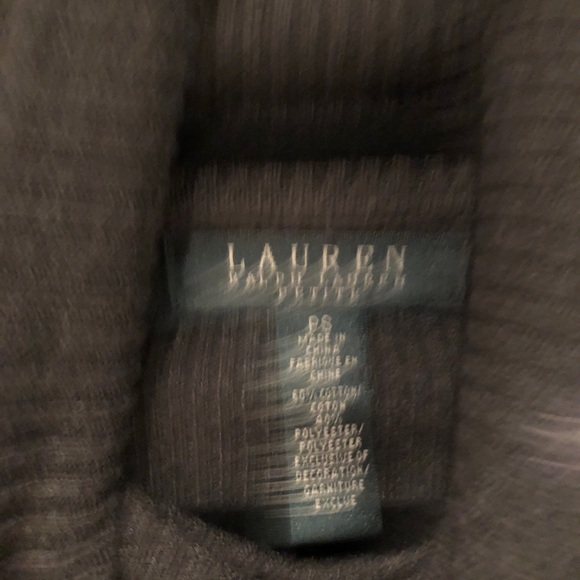 Ralph Lauren Ribbed Gray Turtleneck - Picture 4 of 4